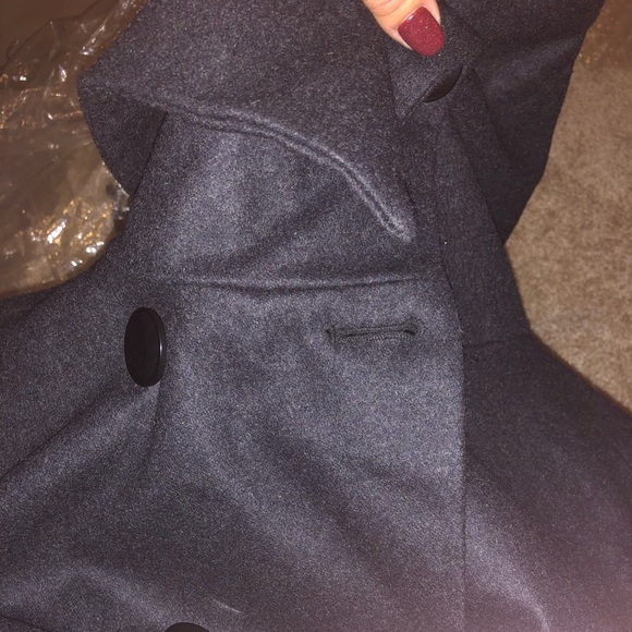Forever 21 Jackets & Coats Forever 2 Charcoal Gray Pea Coat Poshmark